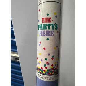 1987 Authentic Hallmark THE PARTY’S HERE Door Decoration (30 IN. X 72)
